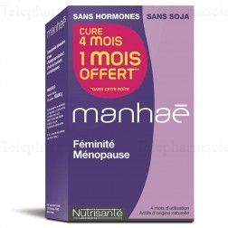 NUTRISANTE Manhae capsules sans hormone sans soja 120 gélules
