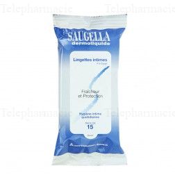 Dermoliquide Lingettes pour hygiène intime féminine - pack de 15 lingettes